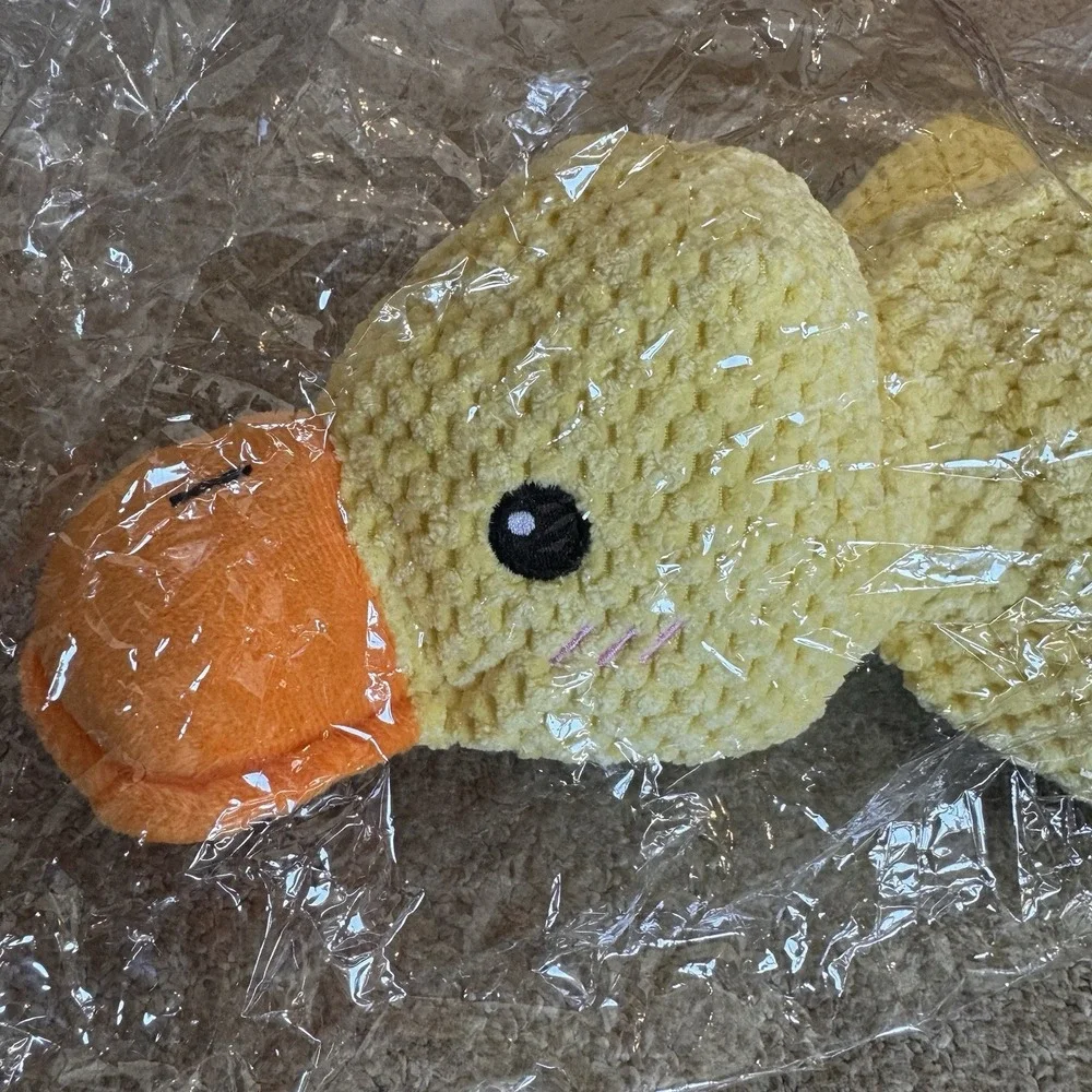 Mellow Dog Calming Duck, 2025 New Yellow Duck Dog Toy, Quacking Sound Pillow